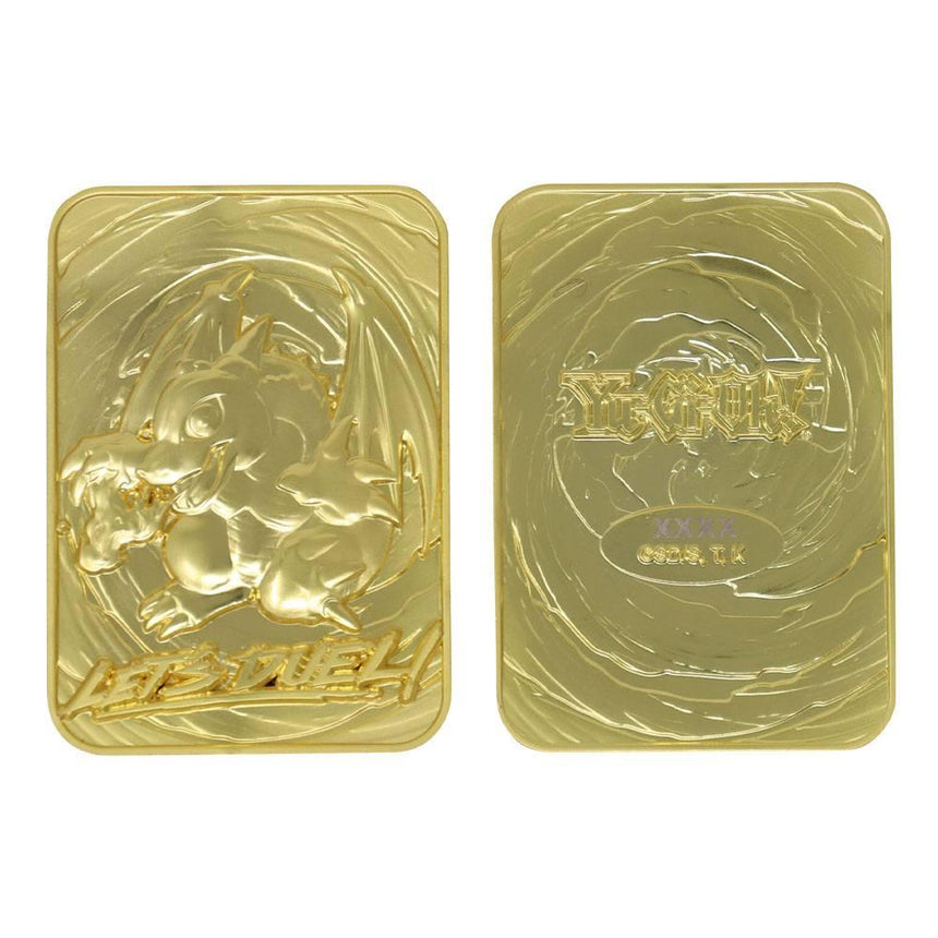 YU-GI-OH! - Baby Dragon - Carte en métal plaqué or collector