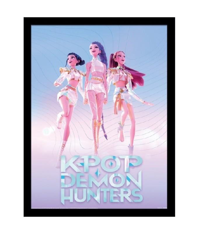 K-POP DEMON HUNTERS - Trio - Impression Encadrée 45x35cm