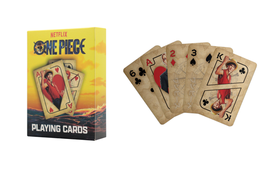 ONE PIECE NETFLIX - Jeu de cartes à jouer (52 cartes + 2 jokers)