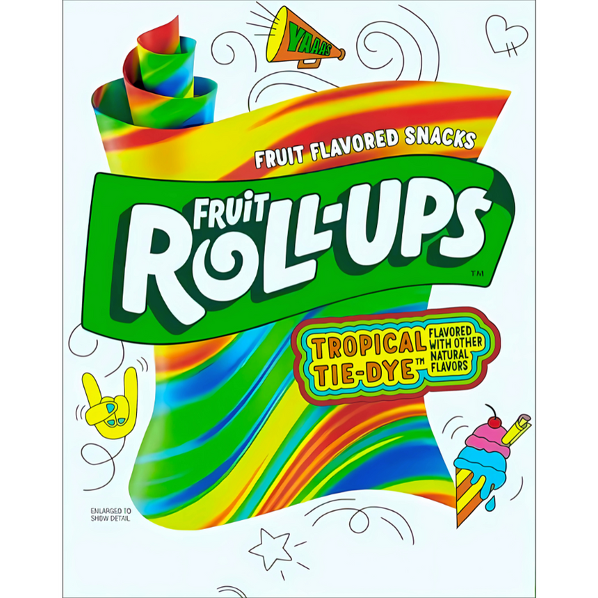 Betty Crocker Fruit Roll-Ups Tropical Tie-dye
