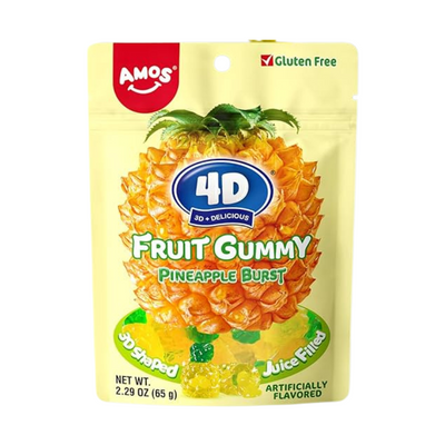 Amos 4D Fruit Gummy Pineapple
