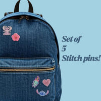 STITCH & ANGEL - Set de 5 Pin's