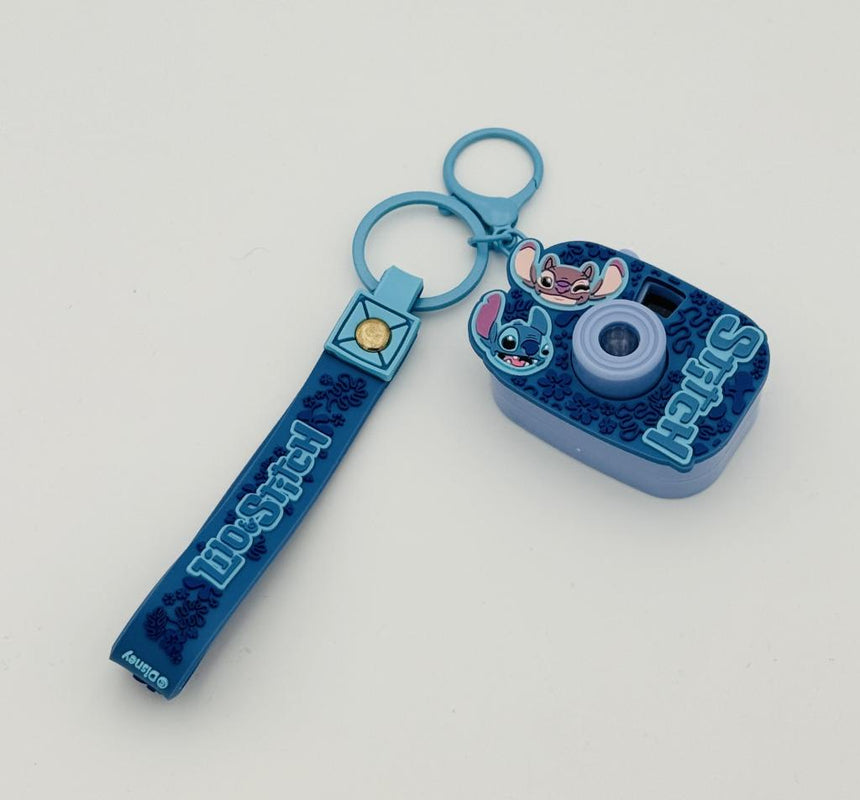 STITCH & ANGEL - Porte-clés Projecteurs avec 8 images