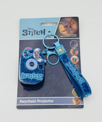 STITCH & ANGEL - Porte-clés Projecteurs avec 8 images