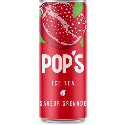 Pop's Ice Tea Pomegranate Can