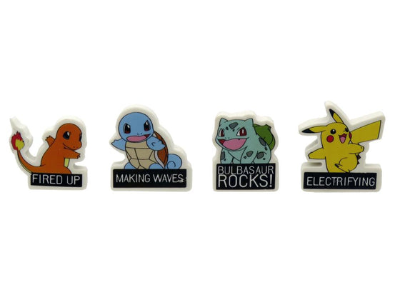 POKEMON - Starter - Set de 4 Gommes