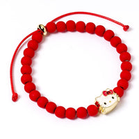 HELLO KITTY - Red - Bracelet à Perles