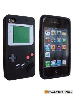 BUMPER - Housse GAME BOY IPhone 4 - Noir