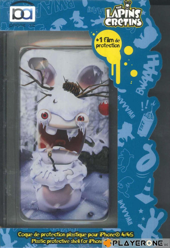 LAPINS CRETINS - Coque Iphone 4/4S : Chrismas