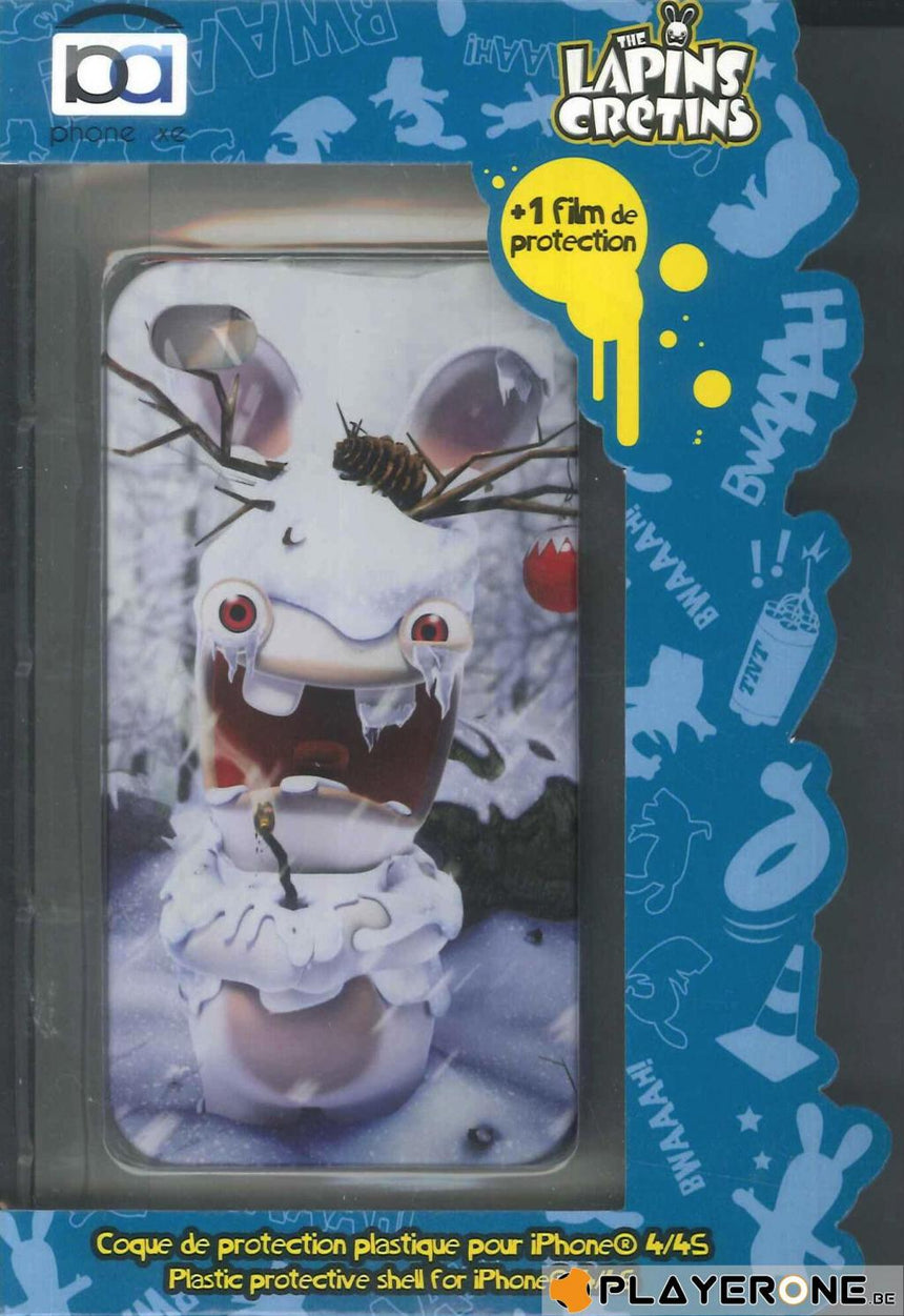 LAPINS CRETINS - Coque Iphone 4/4S : Chrismas