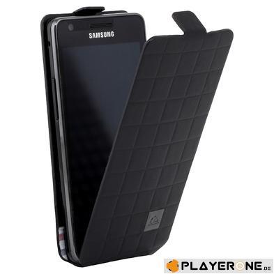QUIKSILVER - Leather Case Black With Flag Galaxy SII