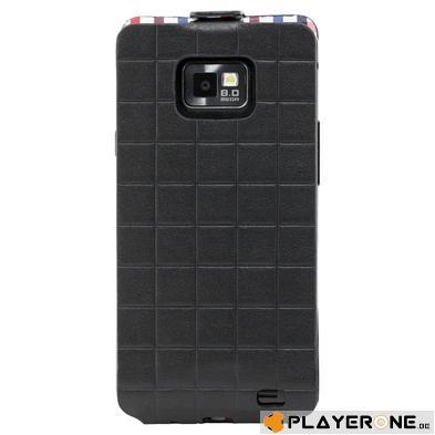 QUIKSILVER - Leather Case Black With Flag Galaxy SII