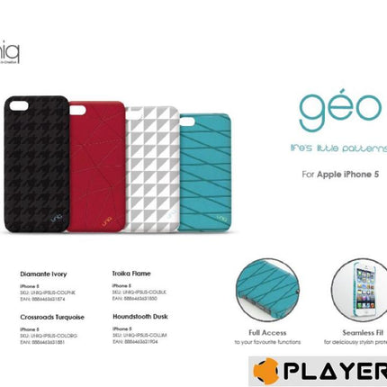 UNIQ - Iphone 5 - Couvirsuit Geo - Houndstooth Dusk Black