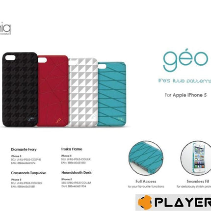 UNIQ - Iphone 5 - Couvirsuit Geo - Troika Flame Red