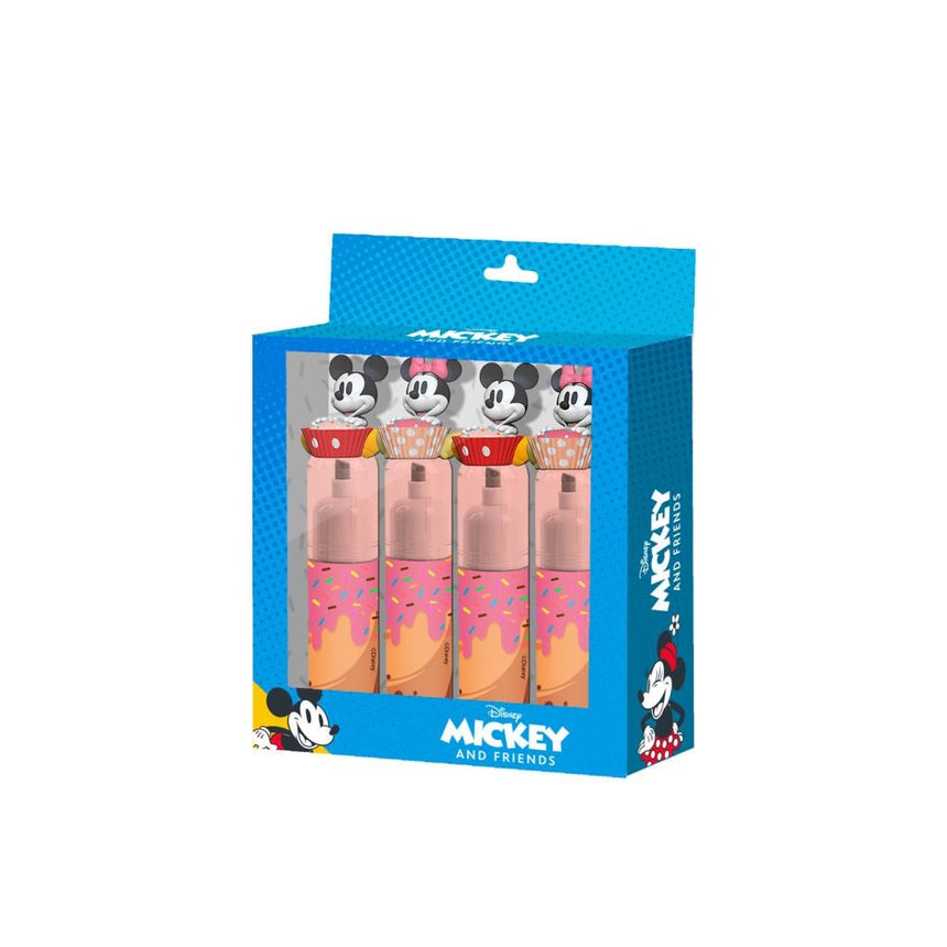 MINNIE & MICKEY - Muffin - Pack de 4 Surligneurs