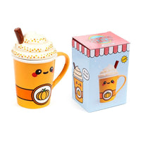 KAWAII - Latte Citrouille Epicé - Mug + Couvercle 3D 325ml