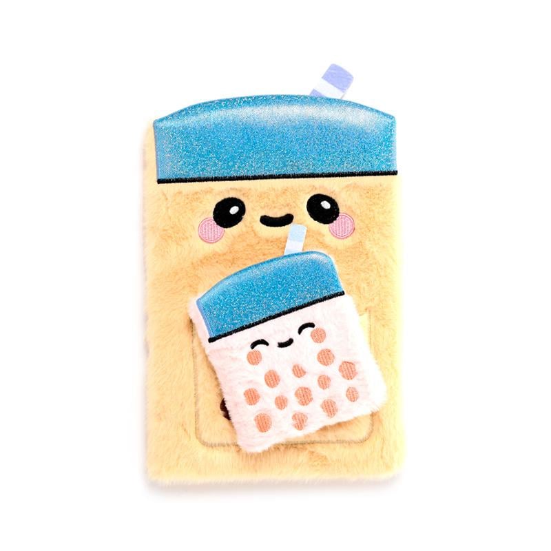 KAWAII - Boba le Bubble Tea - Notebook Pelucheux Premium + 1 Mini