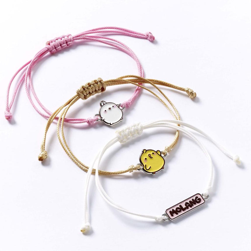 MOLANG & Piu Piu - Set de 3 Bracelets de l'Amitité