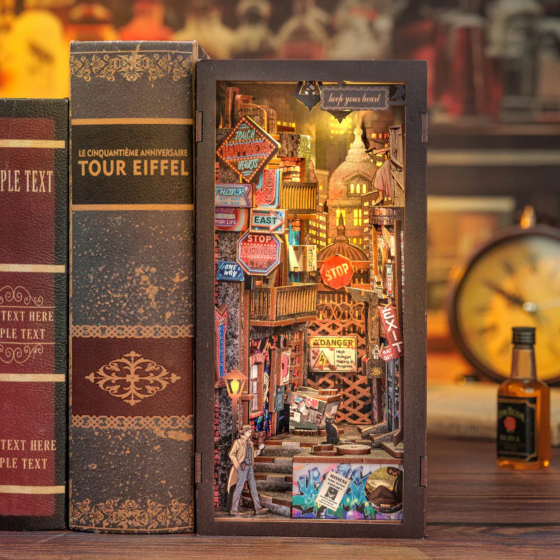 BOOK NOOK KIT - DIY - Le Long Adieu - 238pc + Eclairage LED