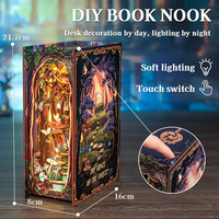 BOOK NOOK KIT - DIY - La Grâce de la Forêt - 89pc + Eclairage LED