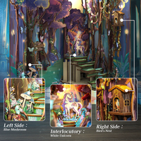 BOOK NOOK KIT - DIY - La Grâce de la Forêt - 89pc + Eclairage LED