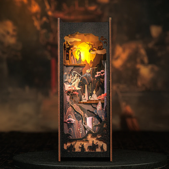 BOOK NOOK KIT - DIY - La Légende de Wukong - 89pc + Eclairage LED