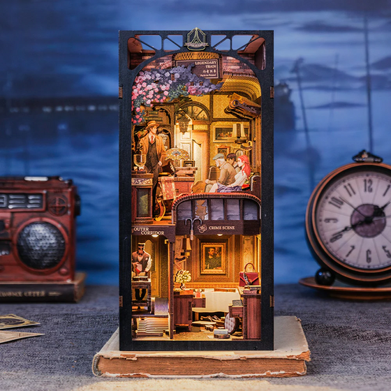 BOOK NOOK KIT - DIY - Le Train Mystère - 338pc + Eclairage LED