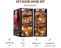 BOOK NOOK KIT - DIY - Le Train Mystère - 338pc + Eclairage LED