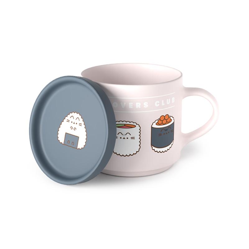 PUSHEEN - Sushi Lover - Set de Mug 420ml + dessous de Tasse