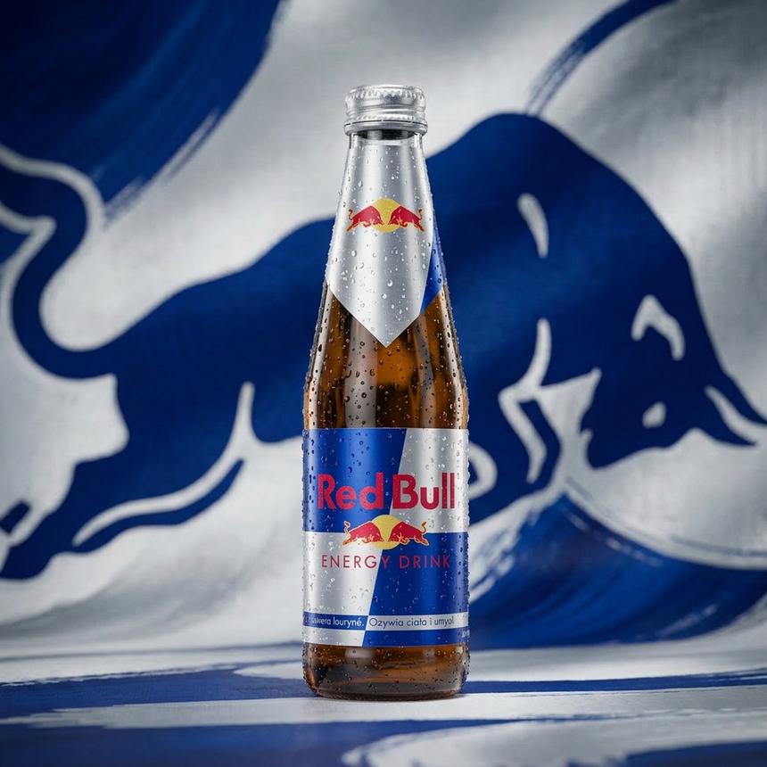 Red Bull Energy Drink Glass Bottle Original