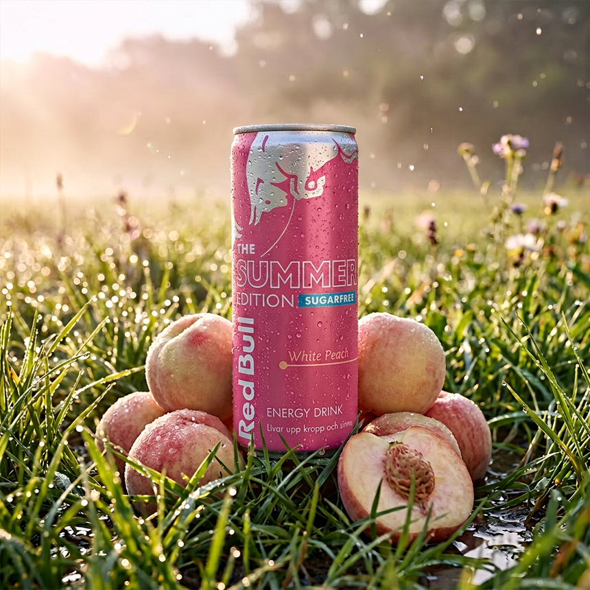 Red Bull Energy Drink The Summer Edition Sugarfree White Peach