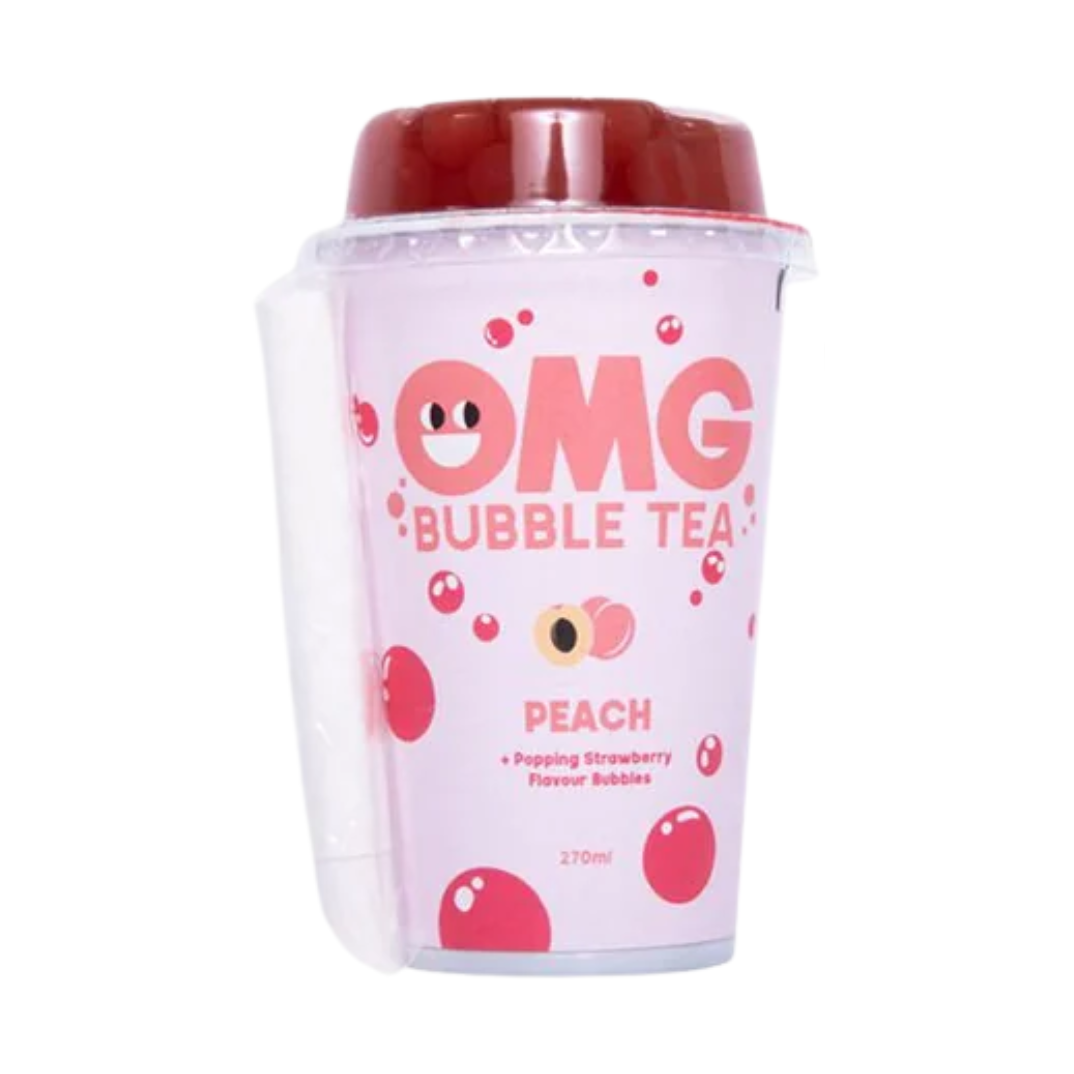 OMG Bubble Tea Peach and Strawberry
