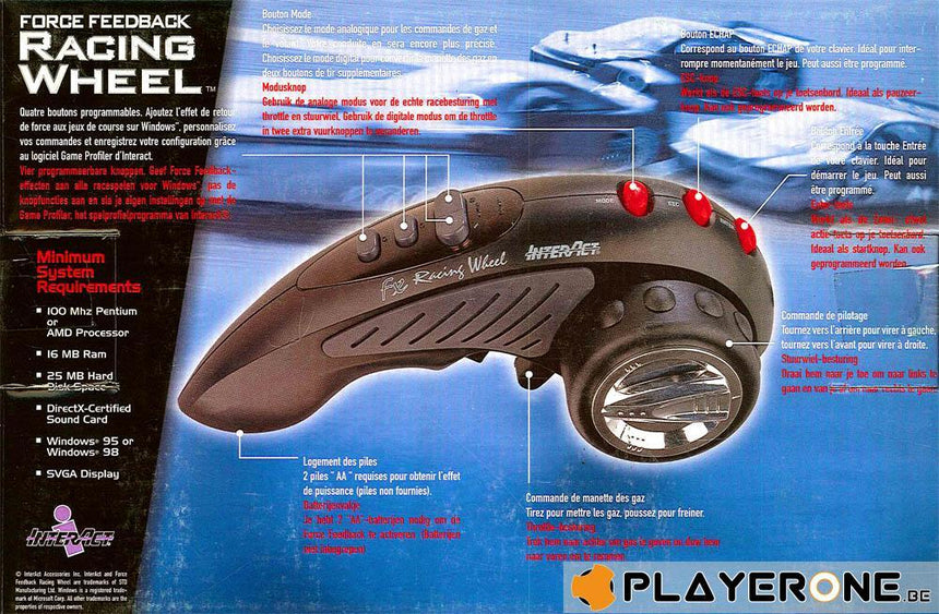 Force Feedback Racing Wheel InterAct