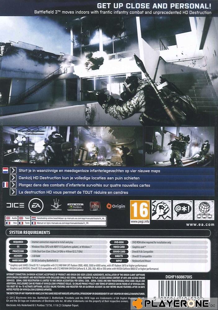 Battlefield 3 : Close Quarters ( DLC in the Box )