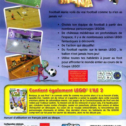 Coffret LEGO : 2 Jeux Football Mania + Lego Ile 2