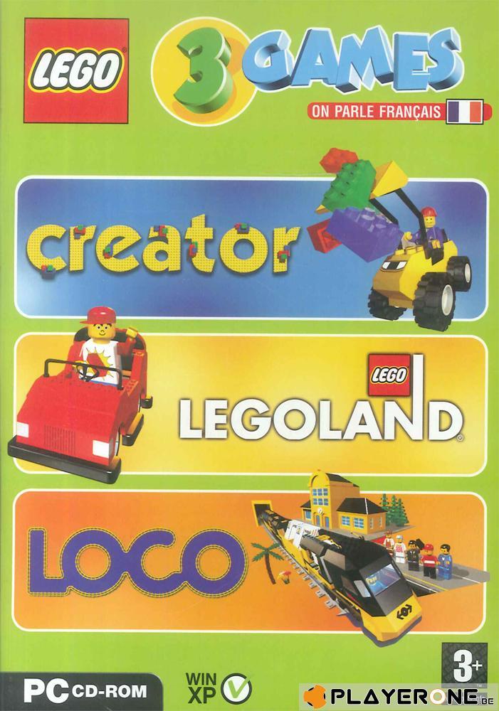 Coffret LEGO : 3 Jeux Creator + Legoland + Loco