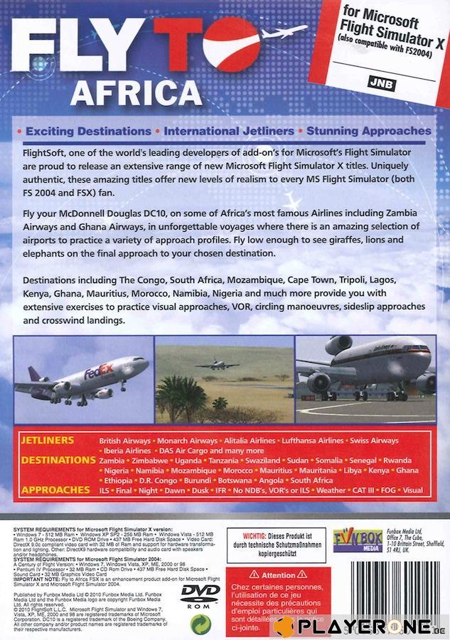 Fly To AFRICA ( for Flight Simulator X ) (UK only)