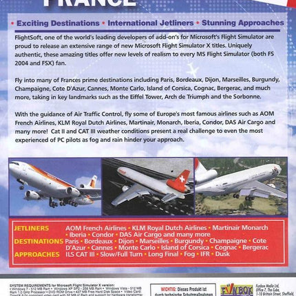 Fly To FRANCE ( for Flight Simulator X ) (UK only)