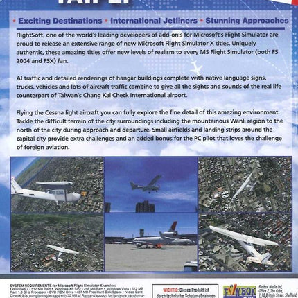 Fly To SINGAPOUR TAIPEI ( for Flight Simulator X ) (UK only)