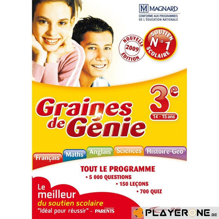 Graines de Génie 3éme Secondaire 14-15 ans (Edition 2009)