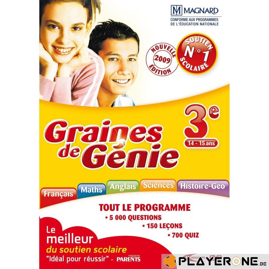 Graines de Génie 3éme Secondaire 14-15 ans (Edition 2009)