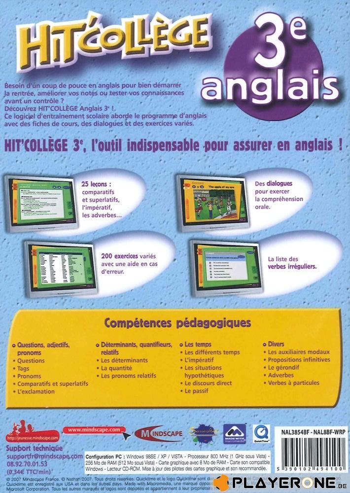 Hit College : Anglais 3eme (14-15 ans)