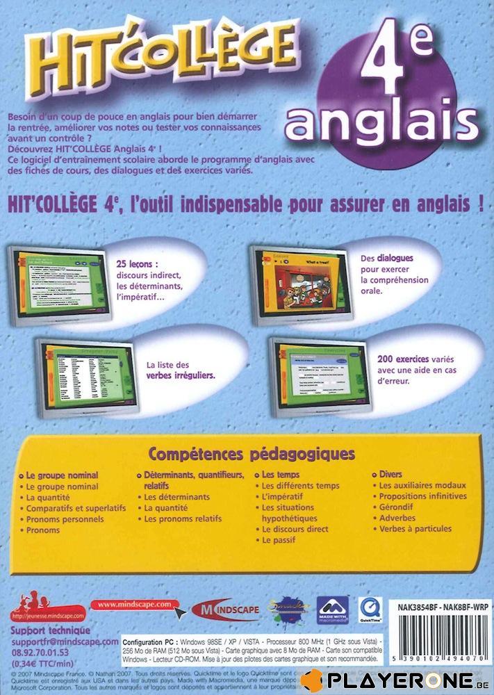 Hit College : Anglais 4eme (13-14 ans)