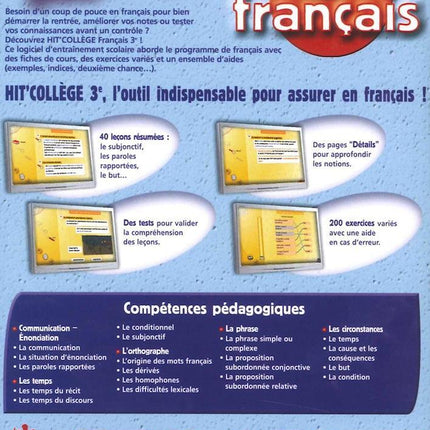 Hit College : Francais 3eme (14-15 ans)