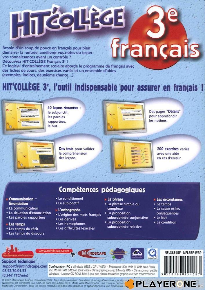 Hit College : Francais 3eme (14-15 ans)