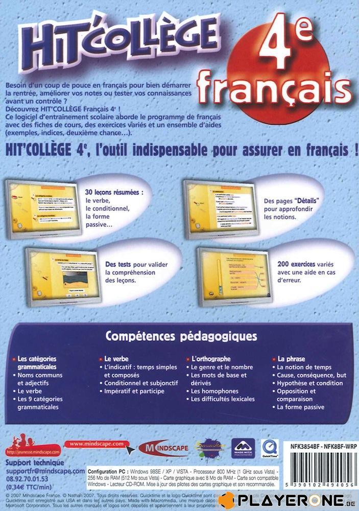 Hit College : Francais 4eme (13-14 ans)