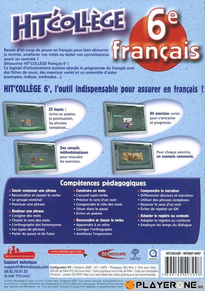 Hit College : Francais 6eme (11-12 ans)