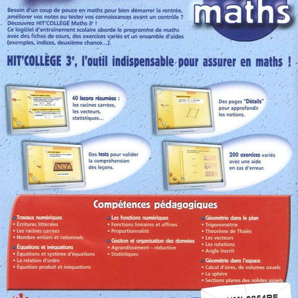 Hit College : Maths 3eme (14-15 ans)