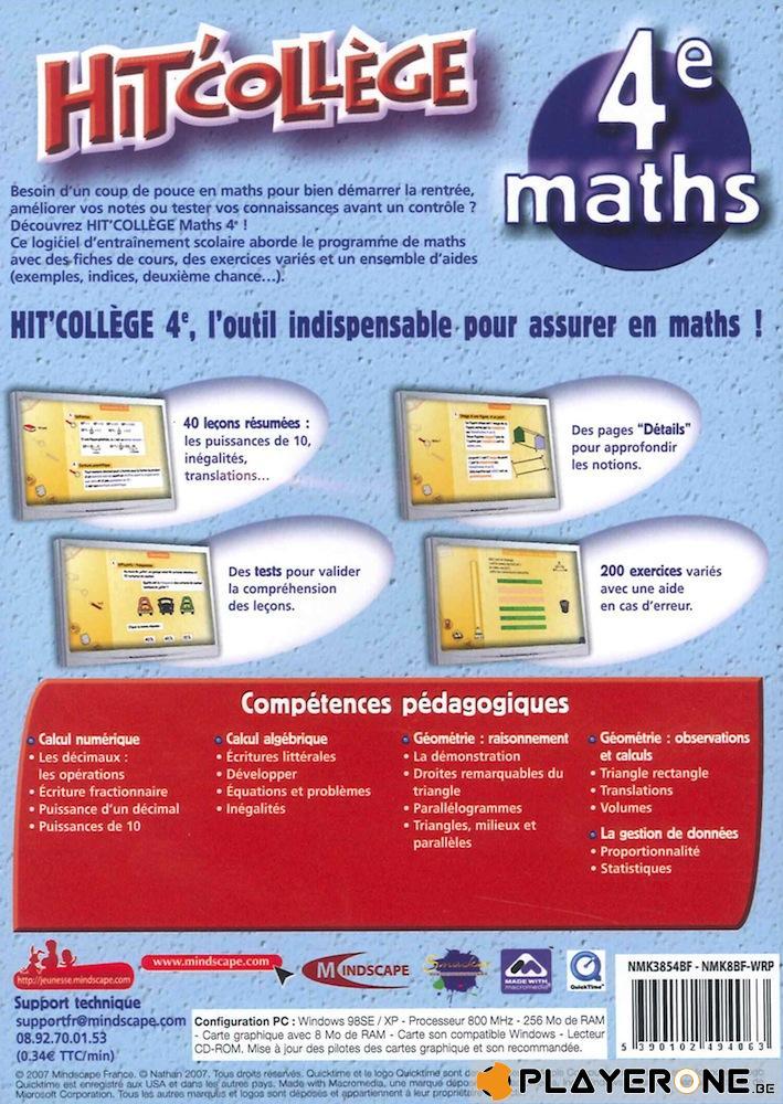 Hit College : Maths 4eme (13-14 ans)