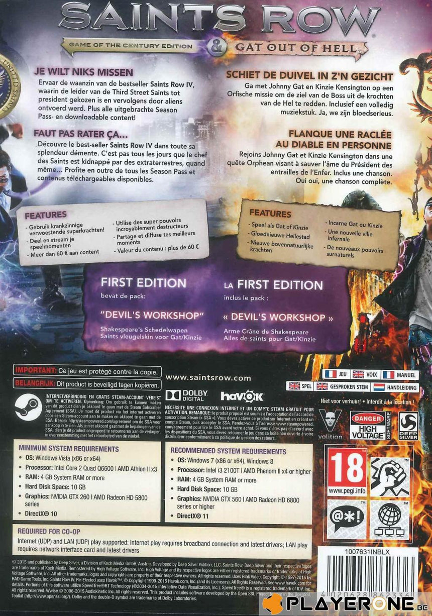 Saints Row Re Elected and Gat Out of Hell